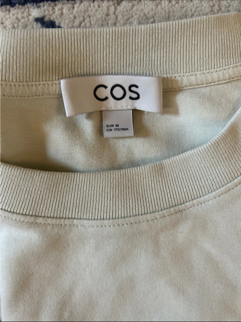COS Cream Crewneck T-Shirt